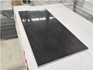 China Black Pearl Granite polished slab for tile