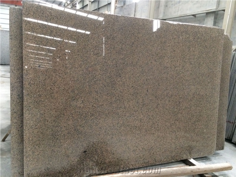 China Gold Diamond Tropic Brown Granite Tiles Slab