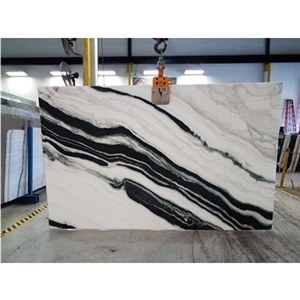 China Panda White Marble Polished slab