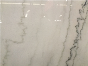 Chinese Carrara Guangxi White Marble Slabs Tiles