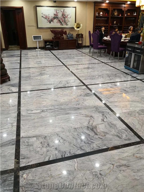 Chinese Fendi Grey Marble Floor Wall 