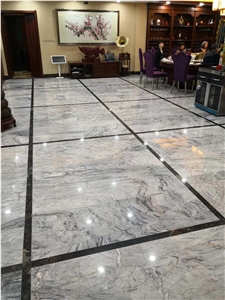 Chinese Fendi Grey Marble Floor Wall Tile Slab