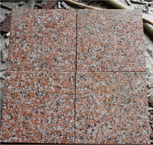 Chinese Flamed Granite G562 G4562 Maple Red Tile