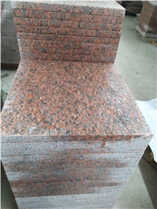 Chinese Flamed Granite G562 G4562 Maple Red Tile