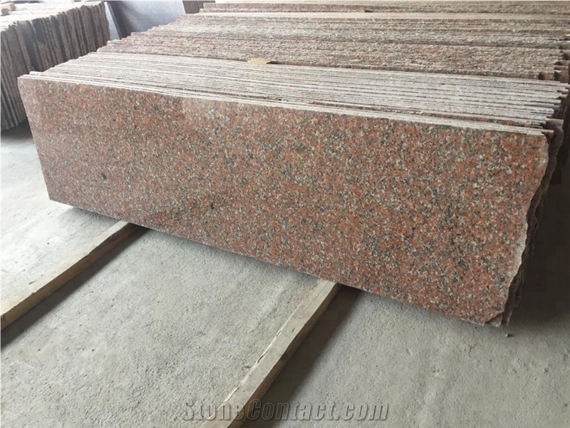 Chinese Polished Feng Ye Red G4562 Granite Slab
