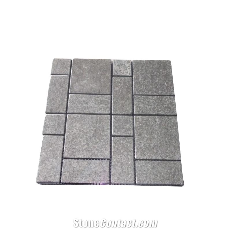 G3518 China Black Pearl Granite Flamed Cube Stone