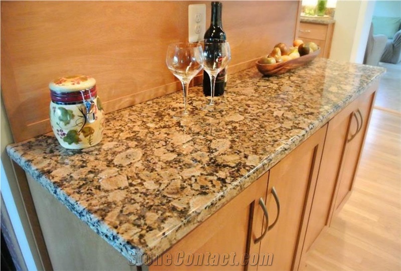 Gold Giallo Fiorito Granite Polished Slabs&Tiles