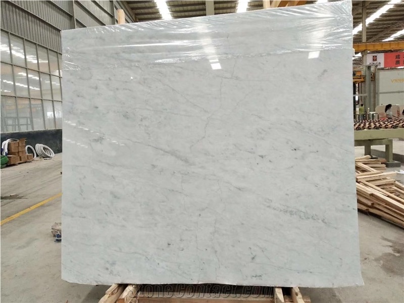 Italy Bianco Carrara White Marble Stone Slab Tiles