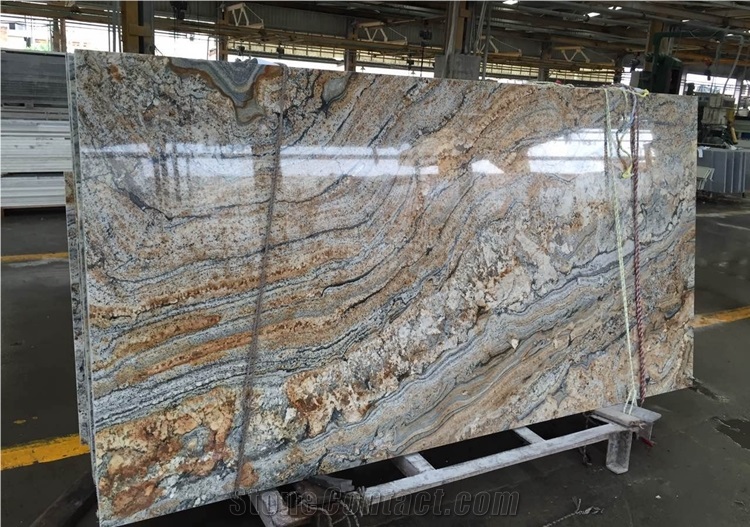 Polished African Canyon Granite Slabs