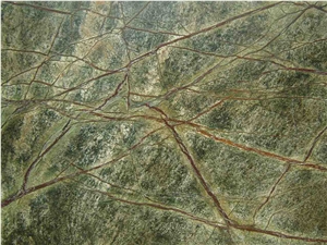 Polished India Rainforest Green Marble Slabs Tiles