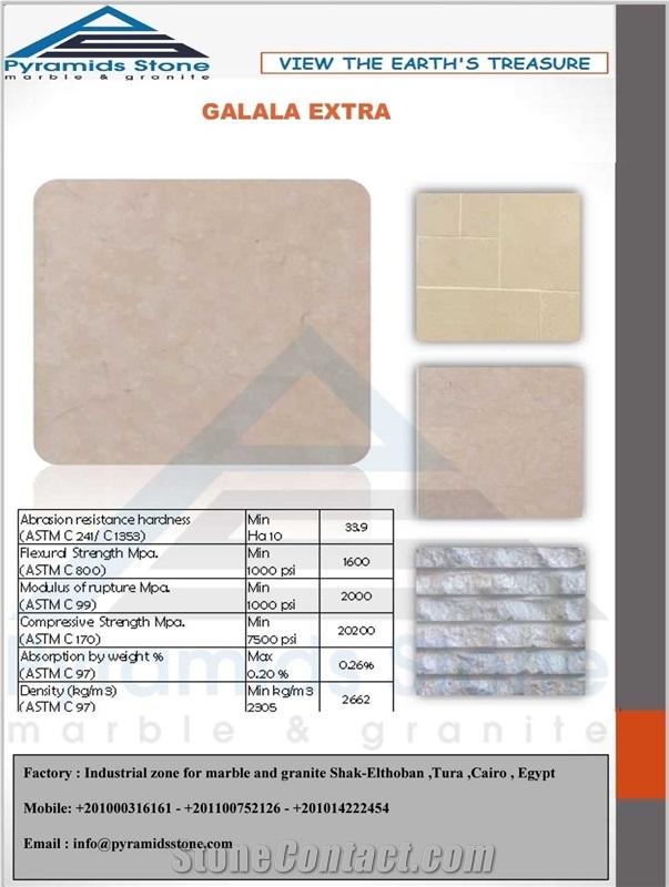 Our Products Galala Extra Marble Slabs, Tiles