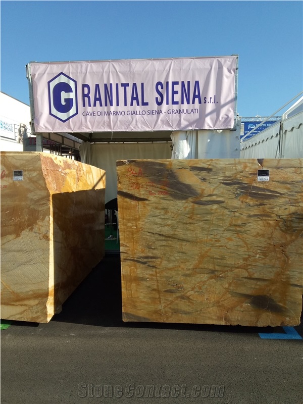 Giallo Siena Marble Blocks
