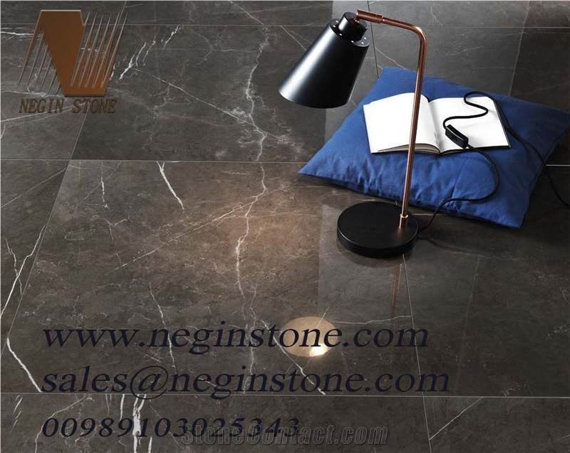 Pietra Gray Marble Tile and Slabs