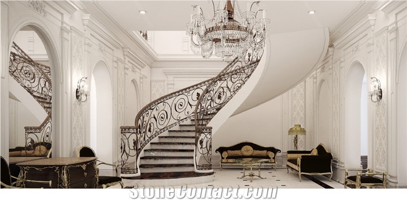 Marble Spiral Stairs