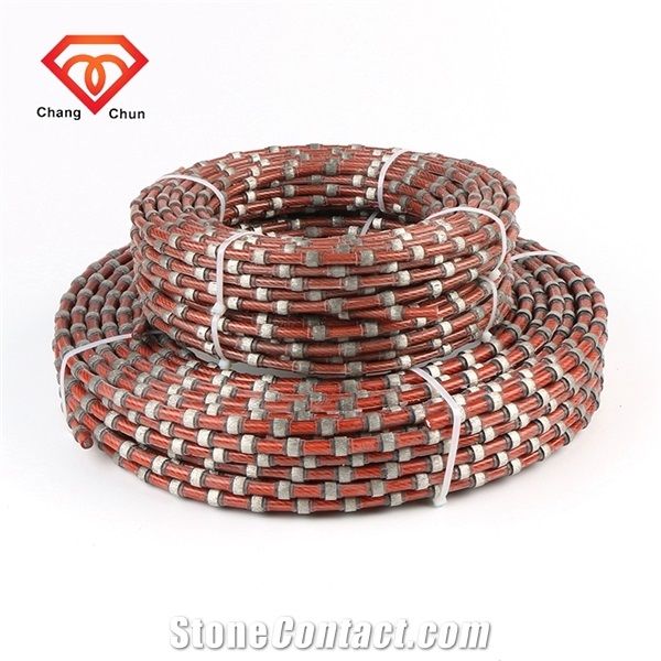 Rubber Diamond Wire Saws Marble Block Cutting Wire
