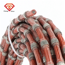 Rubber Diamond Wire Saws Marble Block Cutting Wire