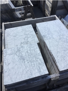 40x40x1.2cm Honed Carrara White Tiles €50/Sqm