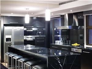 Nero Marquina Marble Kitchen Countertops,Table Top