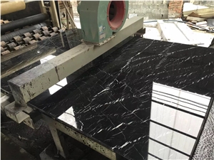 Polished Nero Marquina Marble Slabs for Export