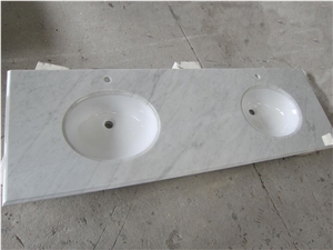 Carrara White Vanitytop Bathtop Carrara Countertop