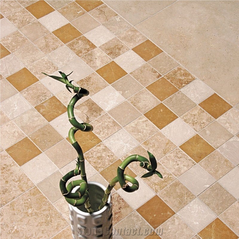 Canyon Travertine Honed Filled Floor Tiles