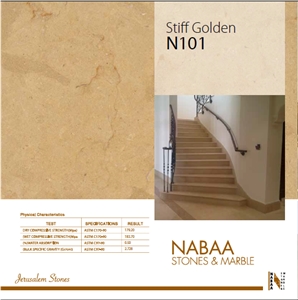 Stiff Golden Jerusalem Limestone N101-A