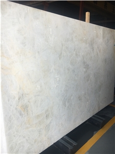 Semi Precious Stone Wall Slabs White Amethyst Slab