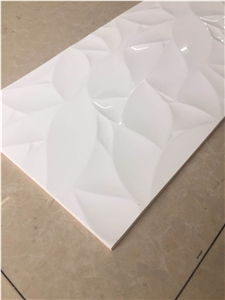 Solid White Ceramic Wall Tiles Glazed Ceramic Tile