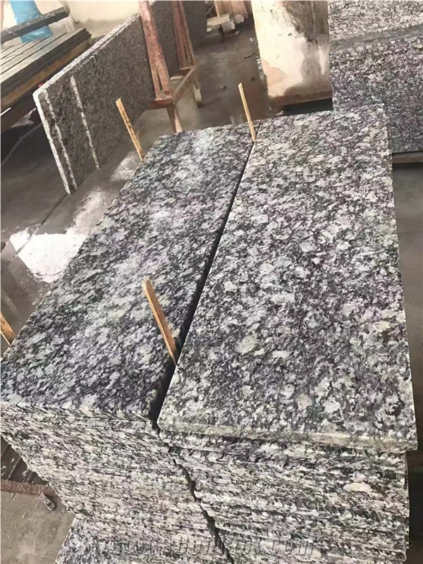 Wave White Granite Flooring Slab Bathroom Tile