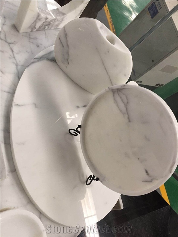 White Marble Dish Plate Home Hotel Furniture