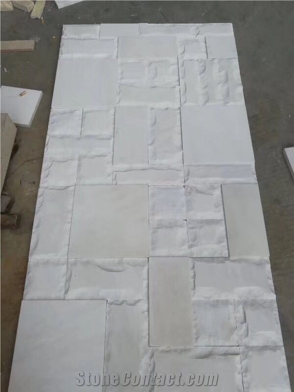 White Natural Split Wall Cladding Tiles Building