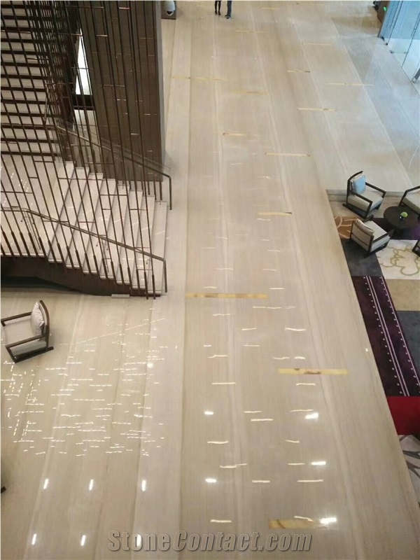 Wood Grain Marble Polished Tile Floor Wall