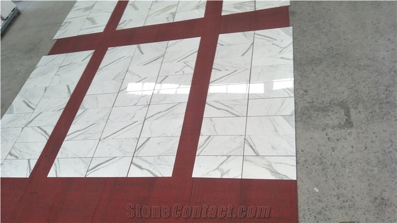 Luxury Stone White Staturio Marble Thin Tile