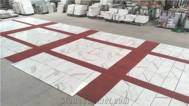 Luxury Stone White Staturio Marble Thin Tile