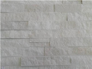 White Quartzite Culture Stone Stack Wall Cladding