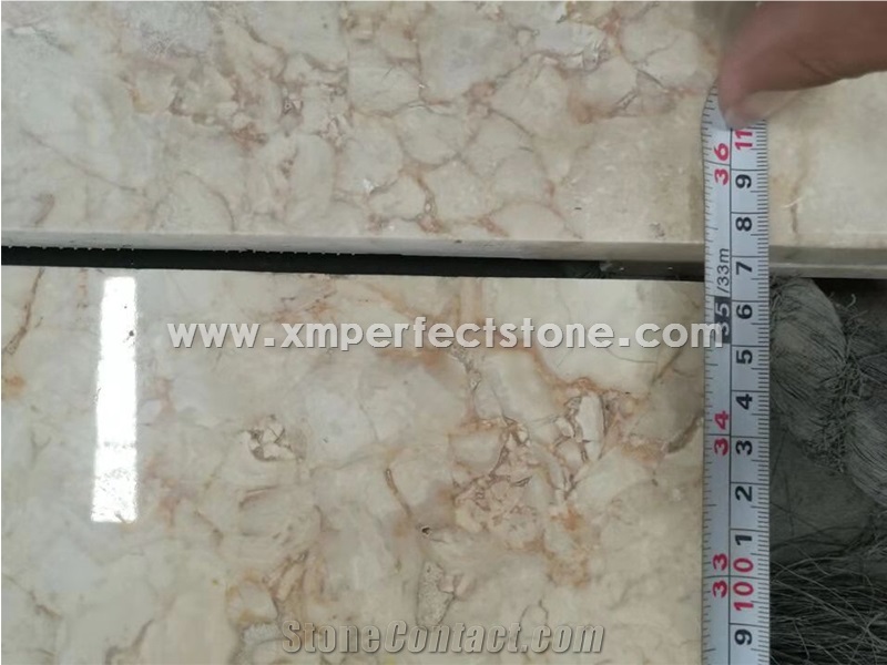 20mm Beige Marble Kitchen Countertops Polished