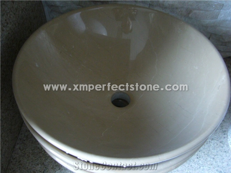 Bathroom Polished Marble Stone Wash Basin Sink