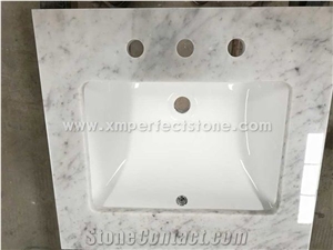 Carrara White Marble for Bathroom Vanity Top