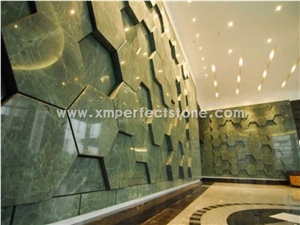 Indian Dark Green Marble for Walling Design