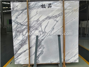 Milas Lilac White Marble Slabs&Tiles with Purple