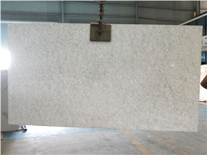 Crystal White Marble Thin Panel Composite With Pvc