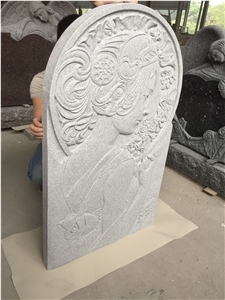 G633 Grey Angel Carved Monument