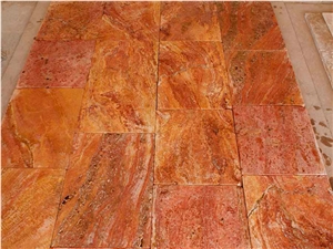 Red Travertine, Filled-Iranian Stone