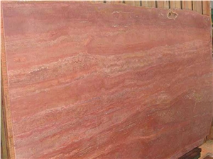 Red Travertine Slabs-Iranian Stone