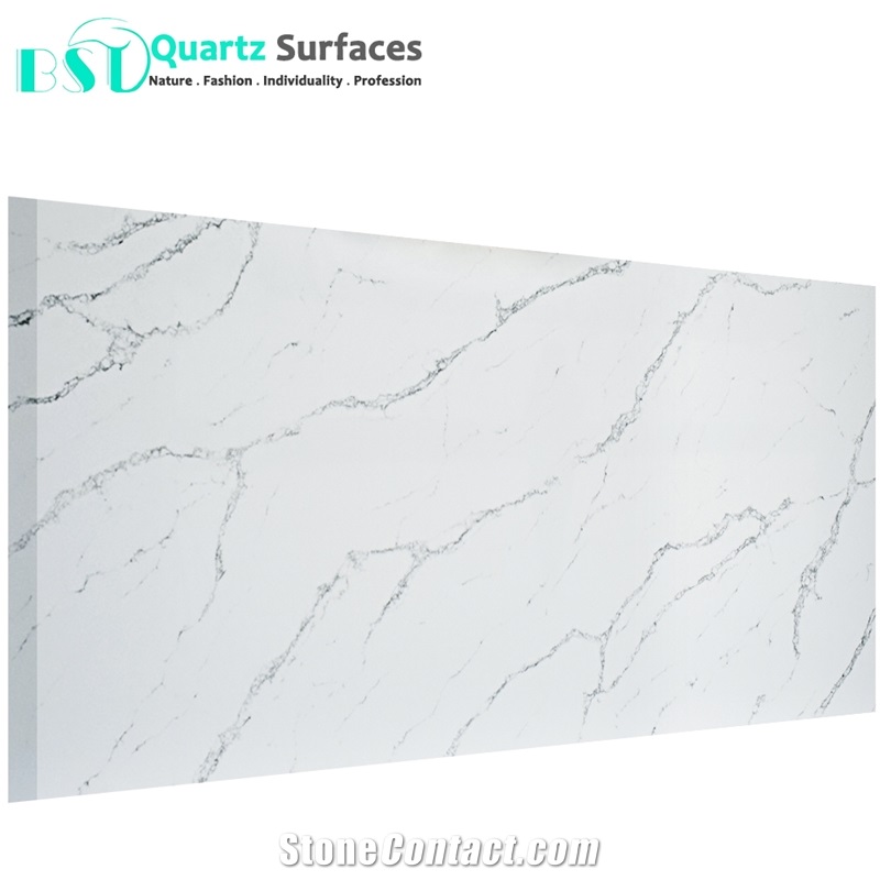Calacatta Glacier Artificial Quartz Stone Sheets from China
