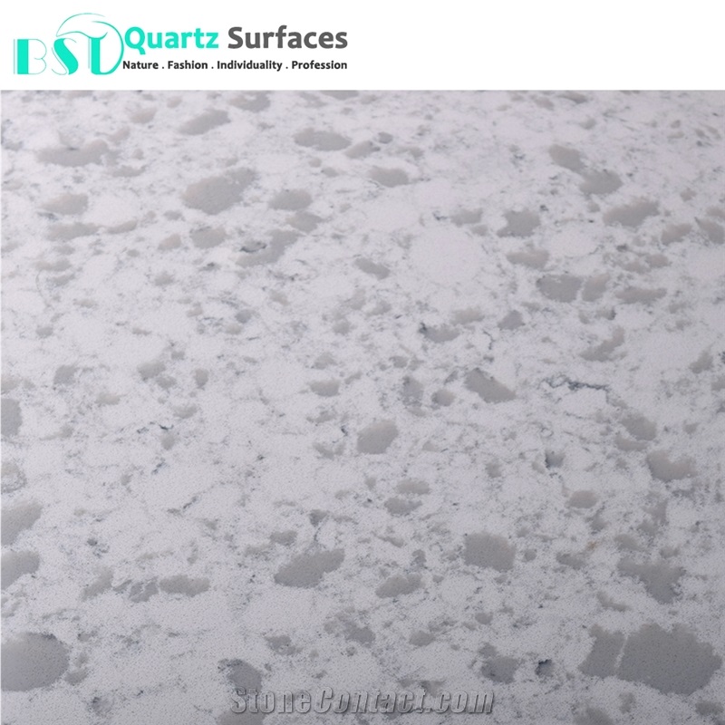 Guangdong Snowfall Quartz Stone Kitchen Bench Top