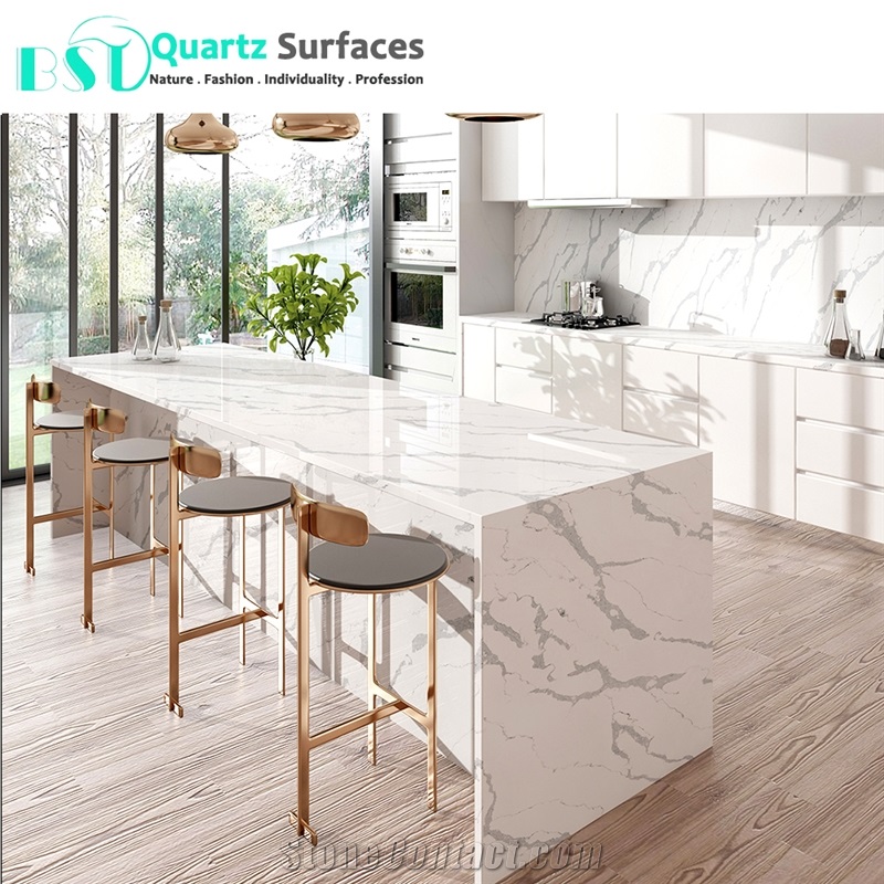 Marble Imitation Quartz Stone Counter Top