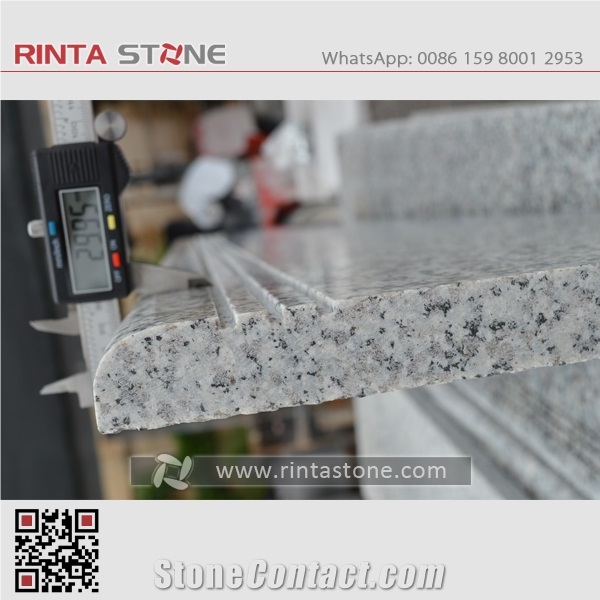 G623 Granite Rose Beta Silver Stone Stairs Step Risers