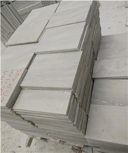 Chinese Stone White Cloudy Grey Vein Marble Tiles
