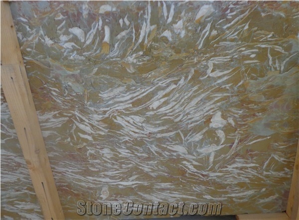 Golden Rriver Marble Slabs, Italy Gold Marble